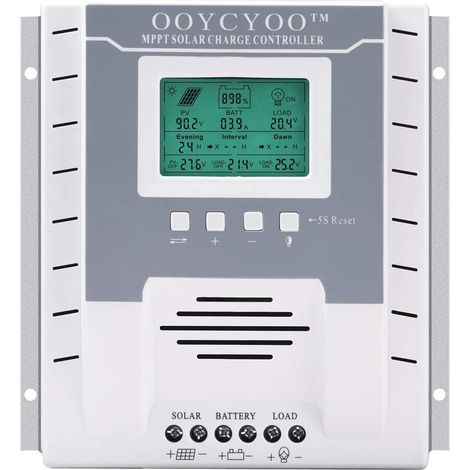 40A Contrôleur de charge solaire MPPT ,K Series 40A avec 12V/24V DC Identification automatique de la tension du système pour panneau solaire 100V jusqu'à 500W/1000W (1/5)