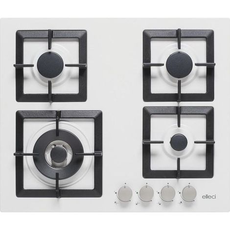 Elleci Plano 60 TCL Blanc Encastrable 60 cm Gaz 4 Brûleurs (1/2)