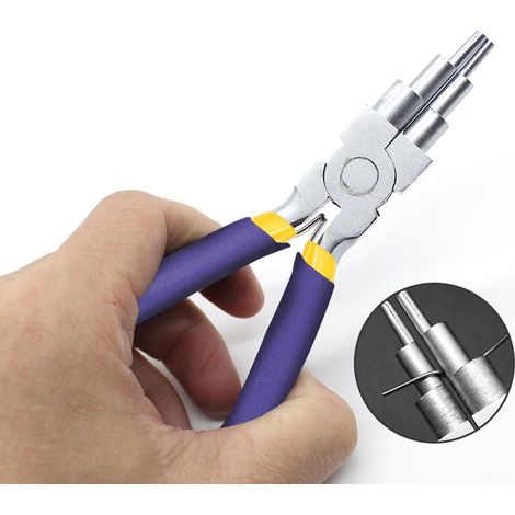 Pince à boucler 6 en 1 avec poignée antidérapante pour boucles et anneaux de jonction de 2 à 9 mm (1/5)