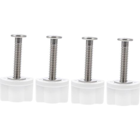 4 Pièces Vis De Siège De Toilette Boulon, Acier Inoxydable (1/5)