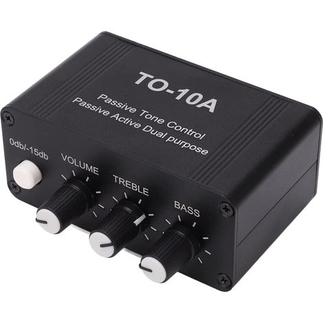 Mini Préamplificateur Audio Stéréo, Préamplificateur Audio Stéréo Mini NE5532 avec Entrée/Sortie 3.5mm pour DVD, CD, MP3, TV, Téléphones Portables, Platines Vinyle, Cartes (1/5)