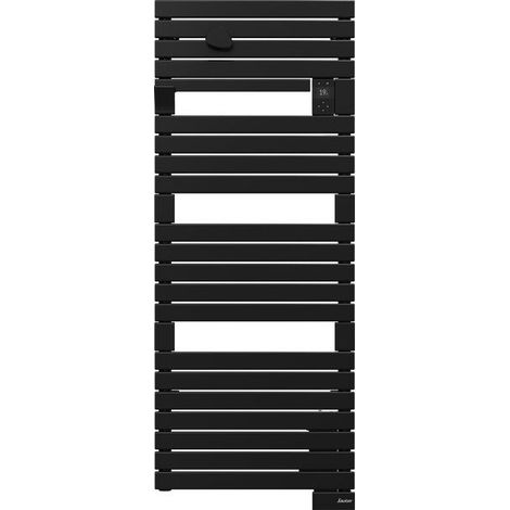 Sauter – Sèche-serviettes électrique 750W – Inertie fluide pour chaleur homogène – Dimensions h140,5 x l55 cm – Design tubes plats noir