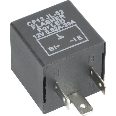 Relais Clignotant Électronique LED 12V 3 Broches - Correction Hyperclignotant Moto - Installation Plug And Play - Lot De 1 (1/5)