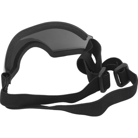 Lunettes de soleil pour chien et chat, monture argentée, avec sangle ajustable, protection UV, coupe-vent et anti-sable. Modèle argenté. (1/5)