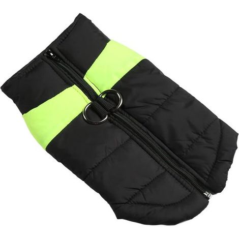 Abrigo de invierno impermeable para perros, talla M, color verde, con forro polar. Chaqueta tipo chaleco de algodón cálido para perros pequeños y medianos. (1/5)