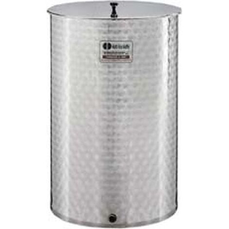 Maffei botte fusto in acciaio inox serbatoio per alimenti vino olio   102cm 1000 lt made in Italy senza rubinetto e tappo (1/2)