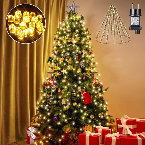 Lot de 10 décorations de Noël solaires d'extérieur en forme de canne à sucre (1/5)