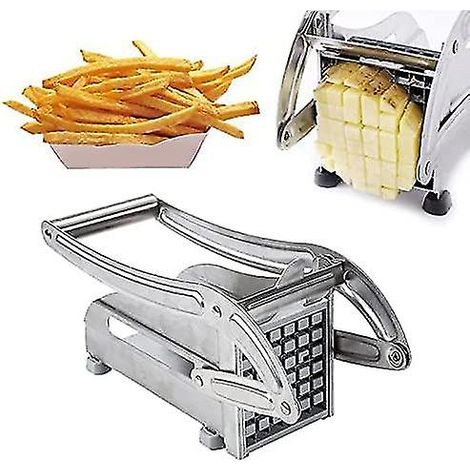 Stainless Steel Manual Potato Cutter French Fries Slicer Potato Chips Maker (1/4)