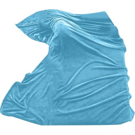 Couverture en flanelle douce en microfibre, idéale pour les canapés, les lits et les fauteuils, toute l'année, chaude et confortable. (1/2)