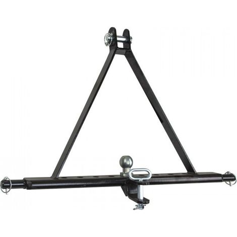 Dema – Barre d'attelage agricole triangle 3 points 932 mm – Cat II pour tracteurs petits et moyens – Charge max 3500 kg – Matériaux haute qualité