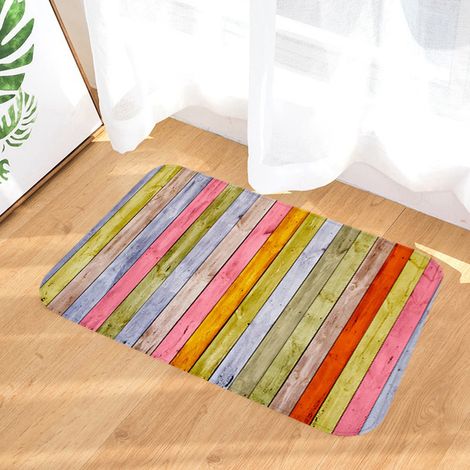 Tapis de porte antidérapant, tapis absorbant l'eau, tapis de bain, tapis de chambre, décoration pour salle de bain et chambre (1/5)
