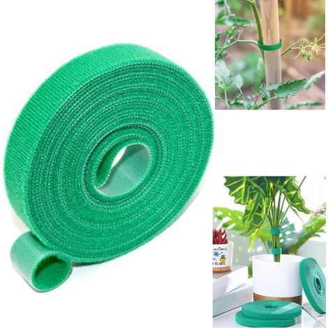 Corde de jardin verte réutilisable 5m x 1.2cm pour plantes grimpantes, fleurs, tomates et vignes - Support végétal durable (16.4 pieds) (1/5)