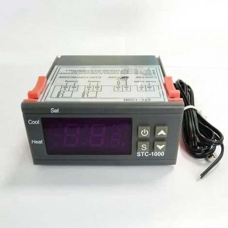 Contrôleur De Température - STC-1000 - Plage -50 À 99 ℃ - Fonction Chauffage Et Refroidissement - Pour Aquarium Terrarium Incubateur - 220 V AC (1/4)