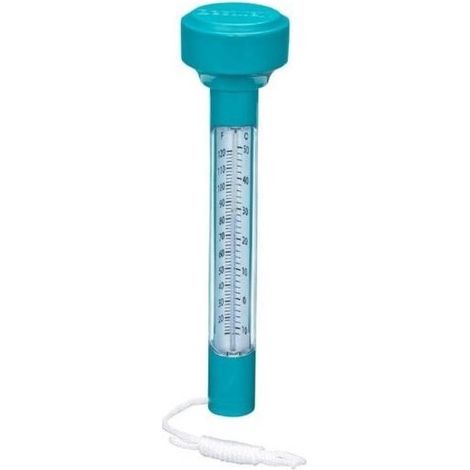 Ecleanfy-Thermomètre de piscine flottant avec cordon – Thermomètre étanche 4,8 x 4,8 x 18,5 cm, précis pour piscine/spa/aquarium, facile à lire avec cordon antirouille (1/5)