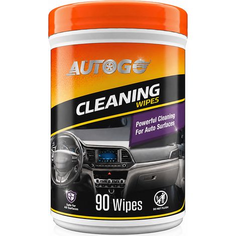 AUTOGO car cleaning wipes have a gentle formula that does not damage the interior and quickly removes oil and dust. (1/5)