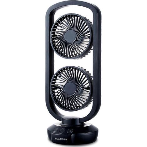 Turm-Tischventilator, 3-stufig verstellbar, kleiner Klimaventilator, oszillierender Ventilator (1/5)