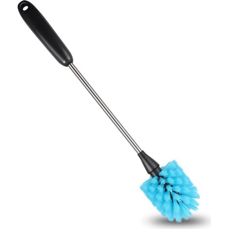 Brosse Bouteille,38 cm de Long, Brosse De Nettoyage pour Bouteille, Goupillon Bouteille Adaptées aux Tasses, Verres à vin, Thermos, Biberons, Brosses de Nettoyage pour la Cuisine, Bleu (1/4)
