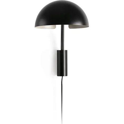 Faro Dominica Dome Wandleuchte Schwarz, Schwarz 1x E27 (1/4)
