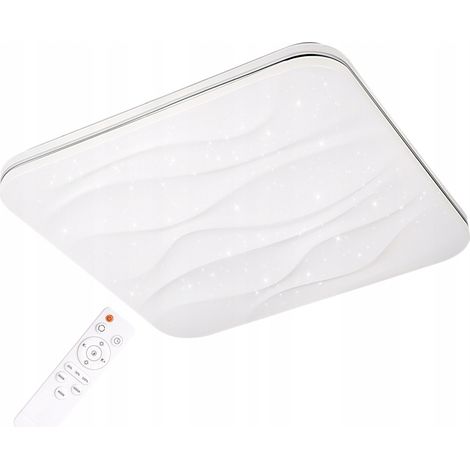 Plafoniera LED 72W quadrata 43cm CCT telecomando Polux (1/3)