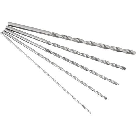 Outil de foret hélicoïdal à tige droite en acier extra long à grande vitesse 2-5mm pour le bois (1/3)