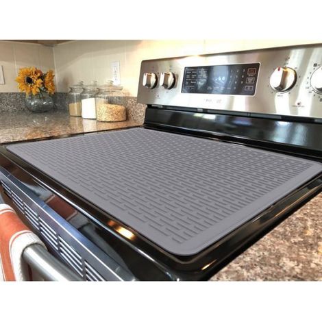 Tapis Protection Cuisinière Électrique - Silicone 71x50 cm - Pour Plaque Vitrocéramique - 1 Pièce (1/4)