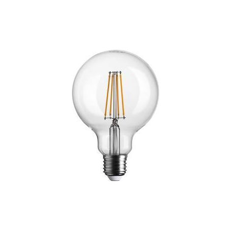 5 x LAMPADINA LED GLOBO 95 STICK 8,5W E27 2700K