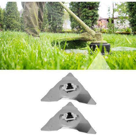 Les lames de tondeuse triangulaires en deux parties conviennent au remplacement des lames des tondeuses de jardin en acier inoxydable Robomow RC/TC/MC/RS. (1/5)
