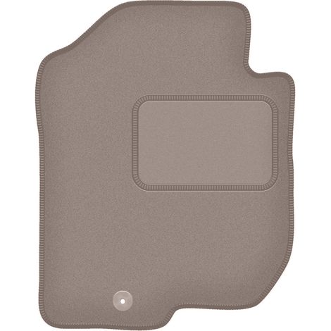 Alfombrilla de conductor beige para Kia Carens III minivan (2006-2010) (1/5)