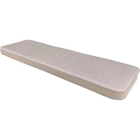 Taupe Luxury 3 Seater Bench Cushion - L48 x W141 x D5 cm