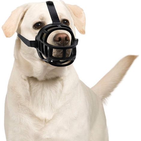 Museau Pour Chien - Silicone Souple Et Nylon Réglable - Anti-aboiement Anti-morsure Anti-mastication - Pour Entraînement Et Sécurité En Voiture - Taille Unique Avec Guide De Mesure