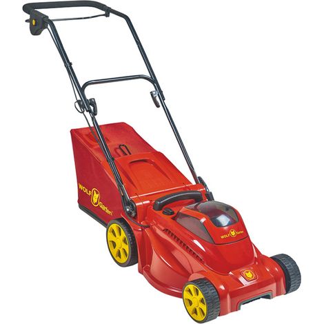 Wolf-Garten – Tondeuse à batterie 72V – 3-en-1 : coupe, ramassage, paillage – Moteur puissant pour terrains accidentés – 37 cm de largeur de coupe