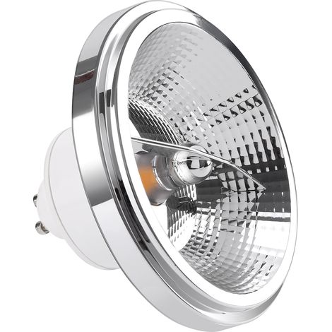 Ampoule spot AR111 GU10 à DEL dimmable 10,5 W blanc-chromé 550 lm blanc chaud Eko-Light (1/4)