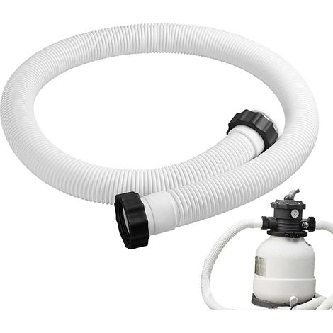 Flexibler Schlauch für Poolpumpe und -sauger, 38 mm, 150 cm, Ersatzzubehör für die Filterkreislaufreinigung von Aufstellpools, Gärten und anderen Außenanlagen – Sommer (1/5)