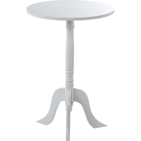 Table d'Appoint Bois Blanc °30X54 Cm (1/3)