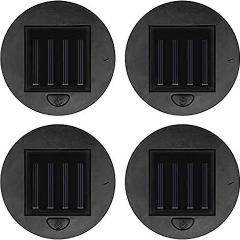 Lot de 2/4 lampes solaires de rechange pour lanterne solaire - 8 cm - Lampes de table - Décoration de jardin ou de terrasse (1/5)