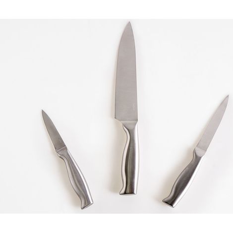 Messer-Set 3-teilig MASHIKO Silber