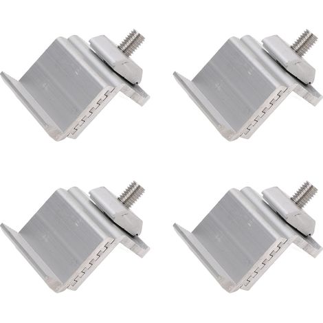 Support solaire photovoltaïque à pression réglable, accessoires en lot de 10 pièces, fixation ajustable pour panneaux, kit de montage robuste. (1/5)