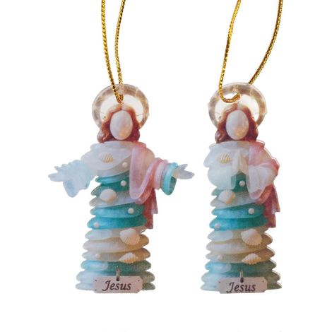 Tragbare Acrylfigur zum Aufhängen, perfekt für Büro, Schule, Festdekoration, Weihnachtsaccessoire, mehrfarbig (1/5)
