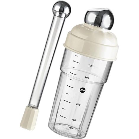 Récipient De Mélange 600 ML avec Marquage des Volumes Visibles Et Verrouillage Sécurisé pour Les Thés À Bulles Et Le Brassage À Domicile Outil Préparation Cocktails Durables (1/5)