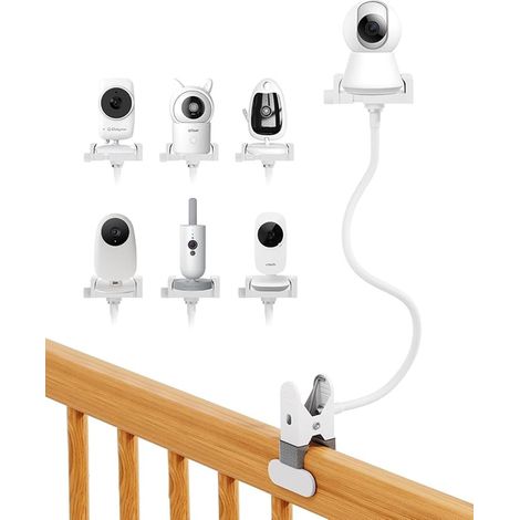 Support pour Moniteur Bébé Support Universel Flexible pour Babyphone Supports pour caméra pour Babyphone Clip pour téléphone Portable (1/4)