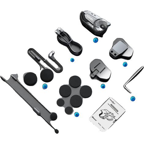 Auriculares, conectividad Bluetooth, cámara HD 2K, color blanco. (1/2)