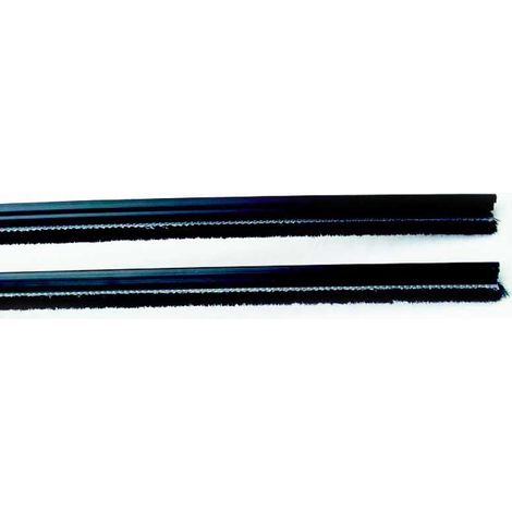 Kit 2 brosses anti poussière pour porte coulissante – Châssis métal pour cloison 100mm – Montage rapide et silencieux – 62000021 – Fibrotubi (1/3)