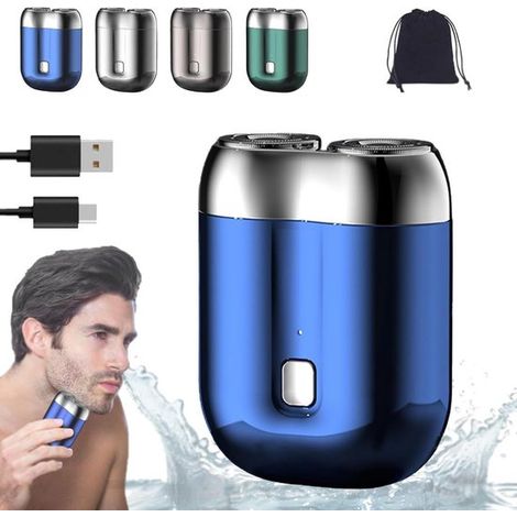 Wiederaufladbarer Mini-Rasierer – Kompakter, wasserdichter Elektrorasierer für Männer (1/5)