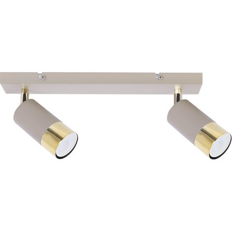 Lampada da soffitto Hugo color oro cashmere, faretto, 2 lampadine GU10 (1/5)