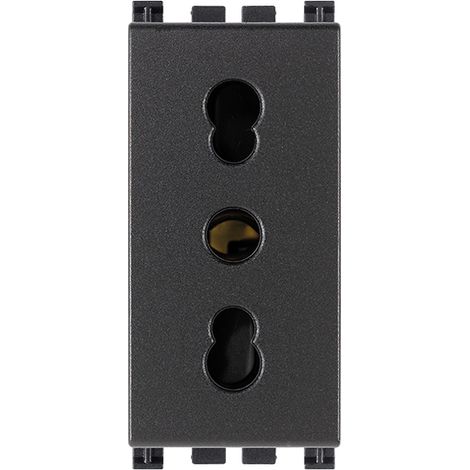 VIMAR - 19203 2P+T 16A P17/11 Steckdose, grau
