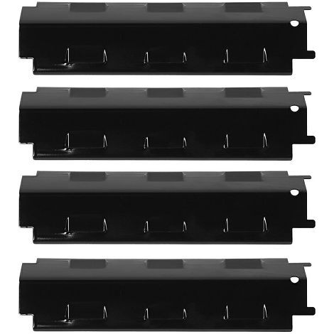 37cm Diffuseur de chaleur universel accessoire pour Charbroil, Fire Mountain, Uniflame, Barbecook, pièce détachée de plaque chauffante en acier porcelaine lot de 4 (1/5)