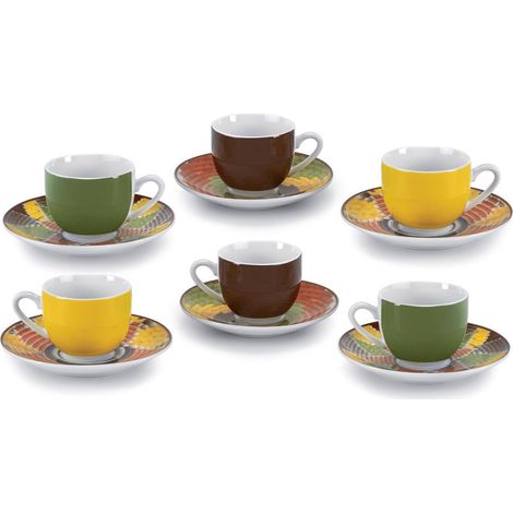 Fade set caffè Batik porcellana fine 100 ml