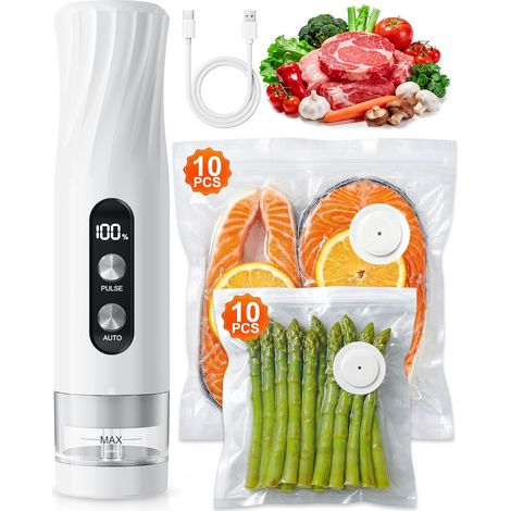 Portable Machine Sous Vide Alimentaire avec Réservoir Visible, 60kPa Ultra-Puissante, Scellage Auto (1/5)
