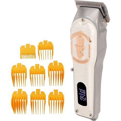 Tondeuse à Cheveux électrique, Tondeuse Rechargeable Haute Puissance avec Lames en Acier Inoxydable et Poignée Ergonomique, pour une Utilisation à Domicile, en Salon ou en (1/4)