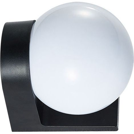 Abat-jour rond en acrylique avec base en plastique PC étanche, applique murale extérieure, blanc laiteux (1/5)
